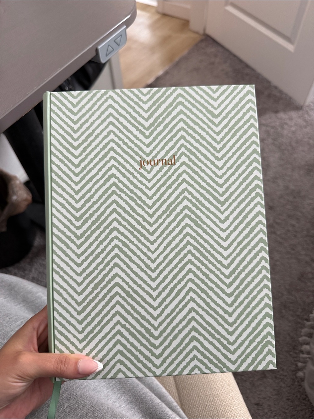 Journal Notebook in Sage Green - Hardcover Lined Journal